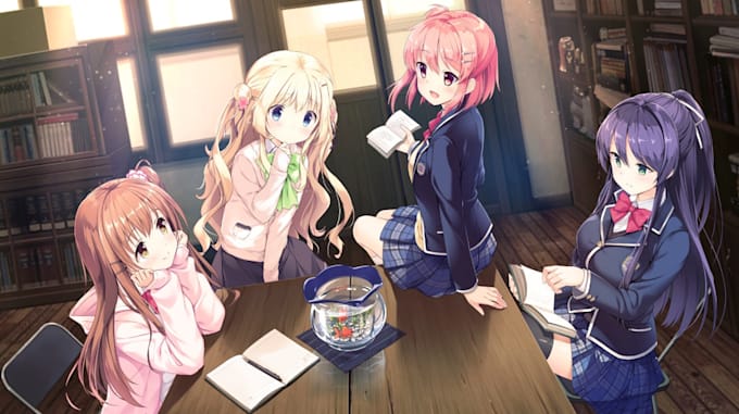 draw couple of yuri, gl anime, game, fanart, oc, sfw, nsfw, yaoi, het oc, fanart