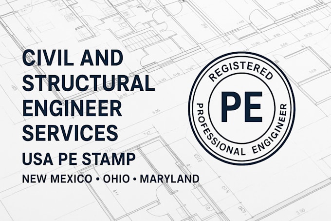 civil and structural engineer services USA pe stamp new mexico ohio maryland