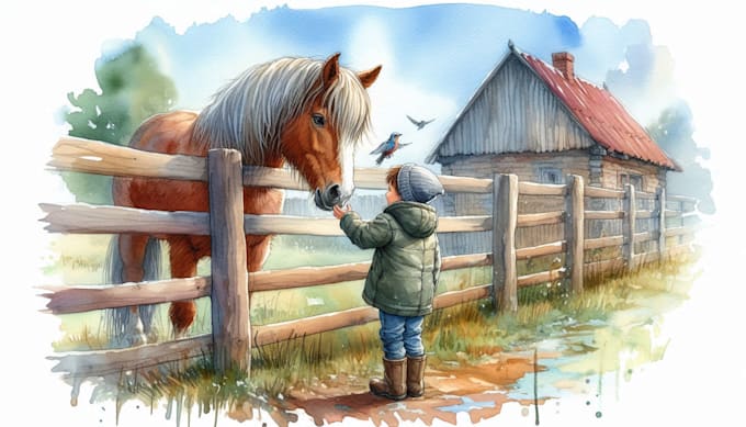 draw expressive and fun children book illustrations