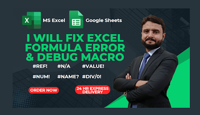 fix excel and google sheets errors debug excel macro vba