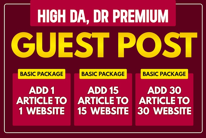 add website high authority directory guest post seo service for link building