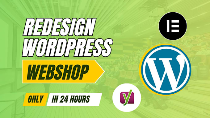 redesign wordpress webshop, online store and ecommerce store