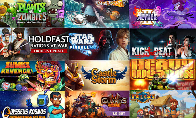 draw steam page capsule art steam store new game  capsule image cover art design