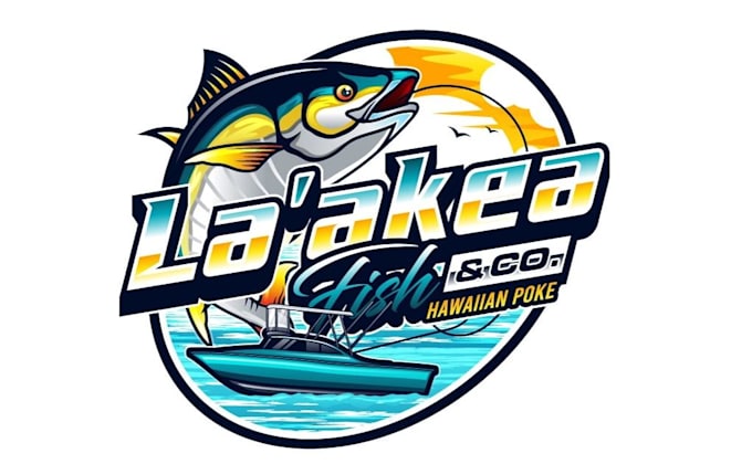 design creative eye catching fishing boat logo for you in just 1 day