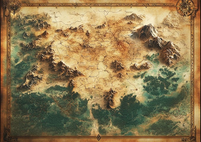 create a professional fantasy map for you