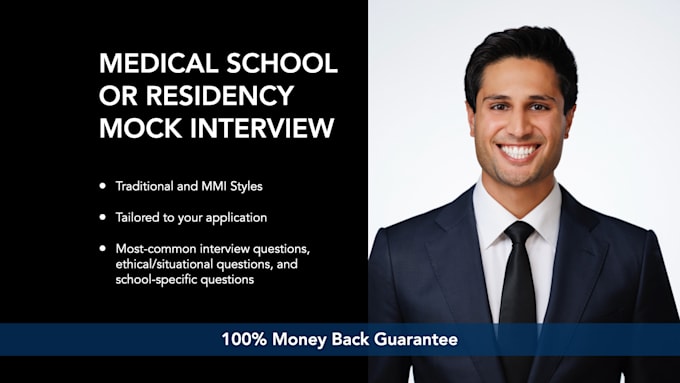 mock interview you for medical school and residency, med school interview prep