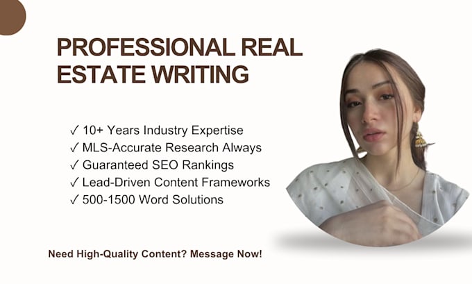 do professional real estate blog and article writing