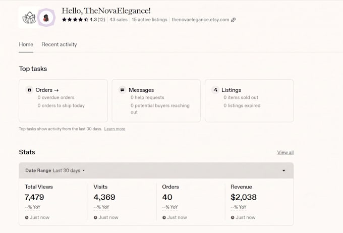 be your virtual assistant for etsy shop management and product listing