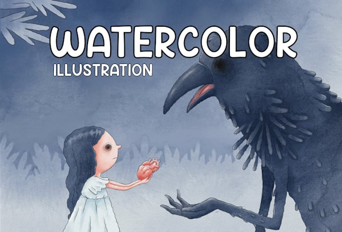 create watercolor illustrations for you