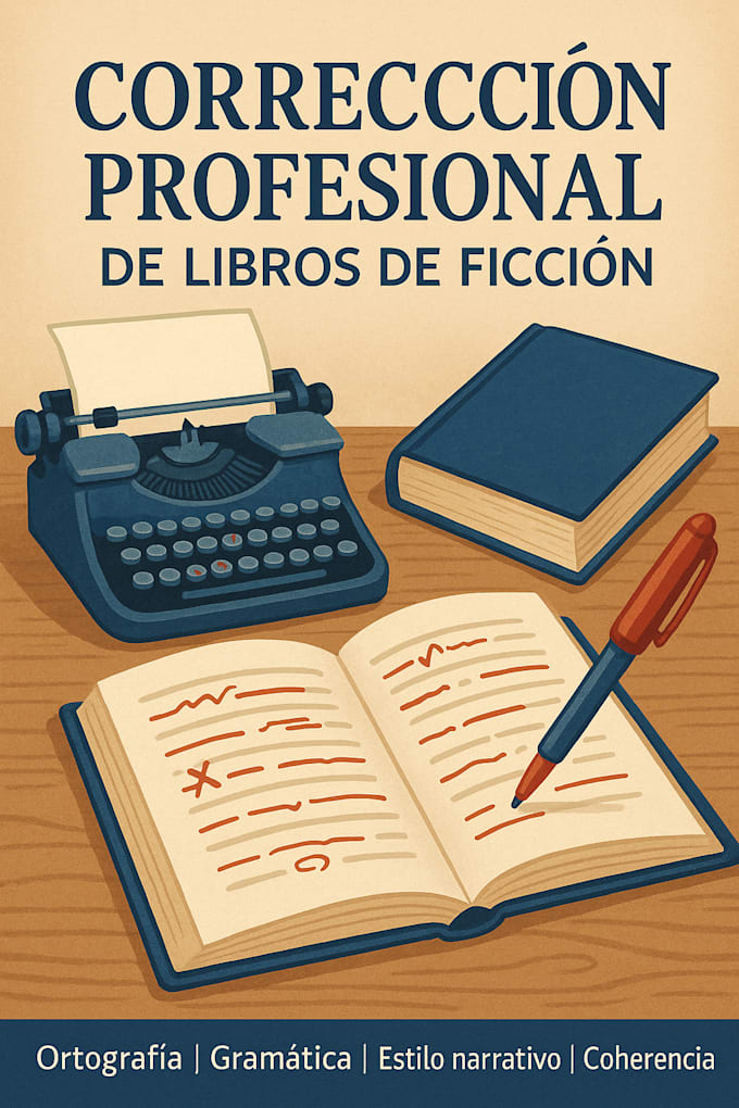 correción de libros de ficción