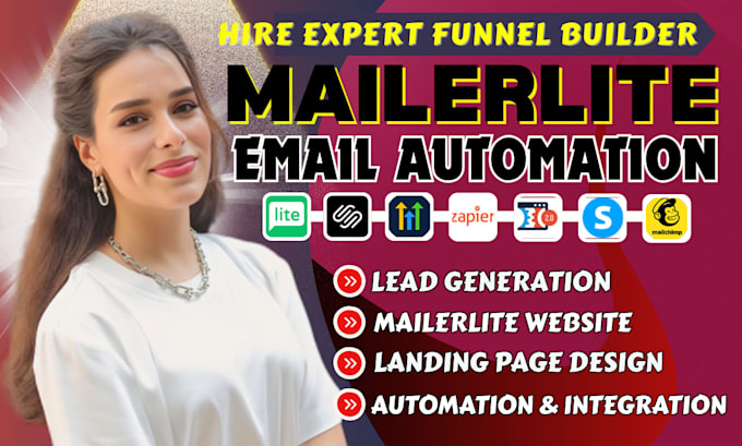 set up mailerlite, mailchimp email marketing automation and mailerlite website