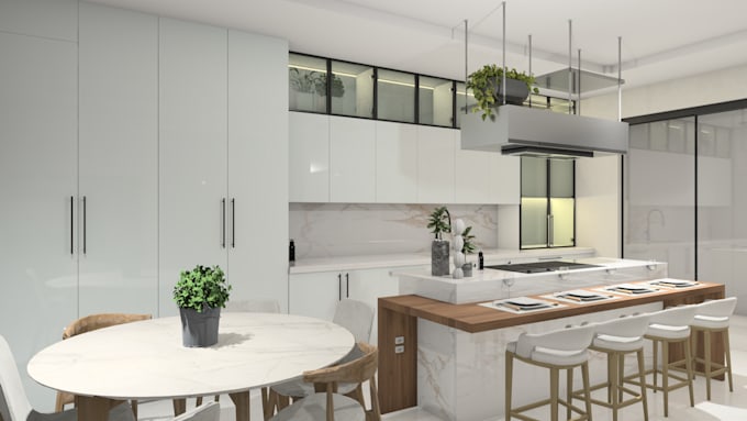create modern and functional kitchen interior designs