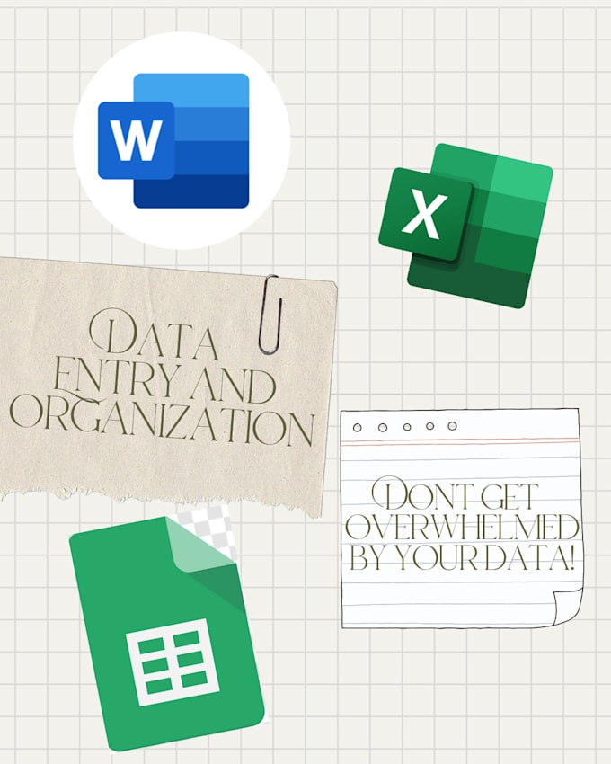 place and organize your data in a spreadsheet