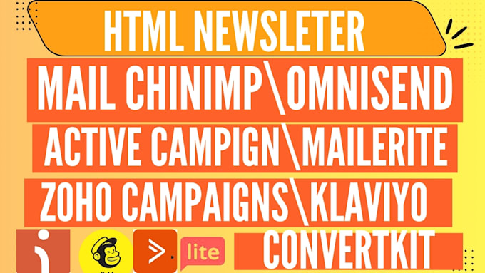 Design a responsive html newsletter and clickable email for all ...