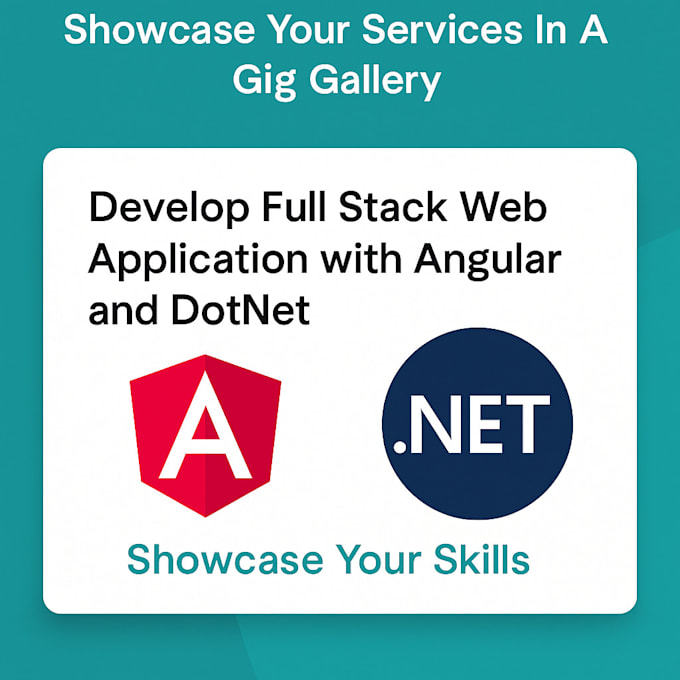 develop a full stack web application with angular and dotnet
