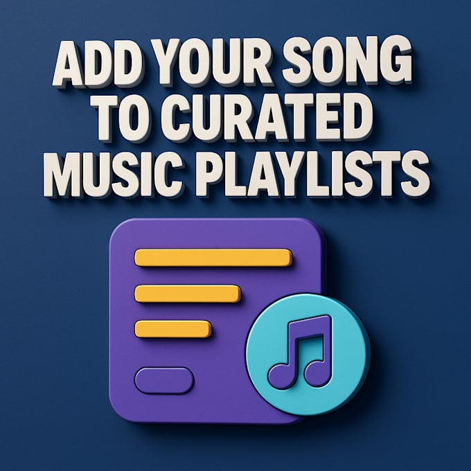 add your song to curated music playlists