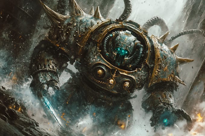 make any warhammer illustration of you