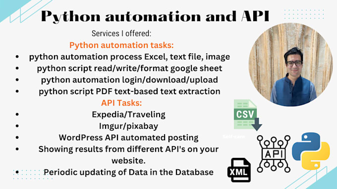 do python automation, python flask, python backend, api task