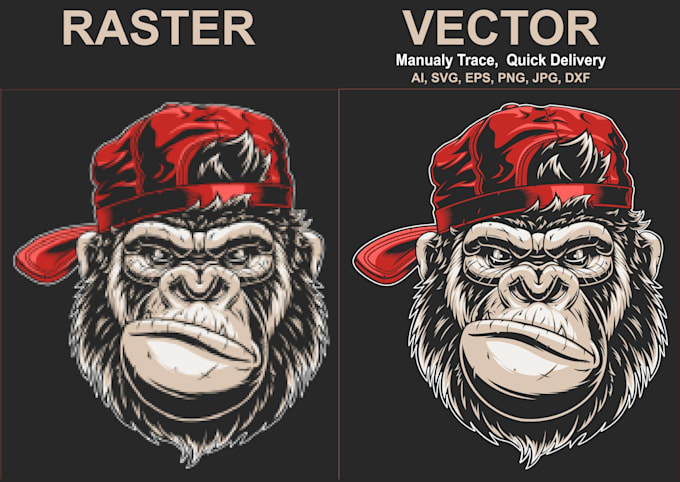 vector tracing logo, vectorize image, raster to vector ai