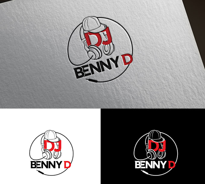 do creative music, dj, headphones logo design