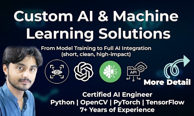 develop custom ai, ml, nlp, and vision projects in python