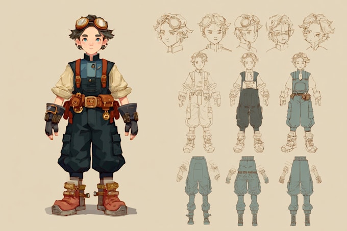create simple 2d game characters