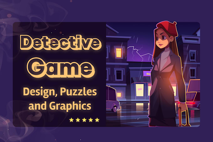 create an immersive detective story game