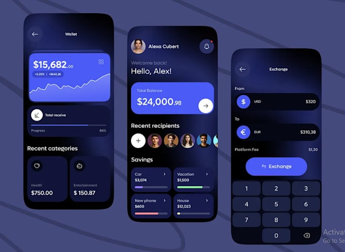 develop fintech app digital wallet app ewallet app noe bank app wallet app
