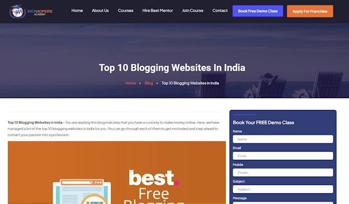 create and design blogspot website on blogger, SEO and fix issue