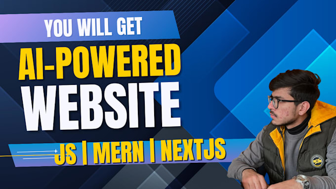 build ai powered website, landing page, or admin dashboard