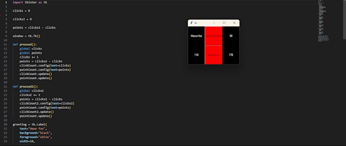 create a simple to simicomplex python script