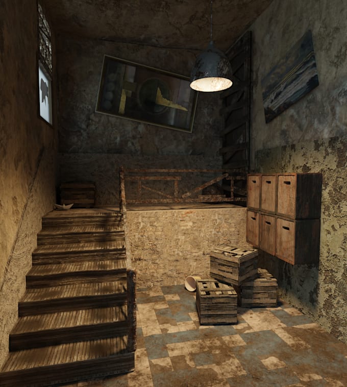 create realistic 3d game models and environments