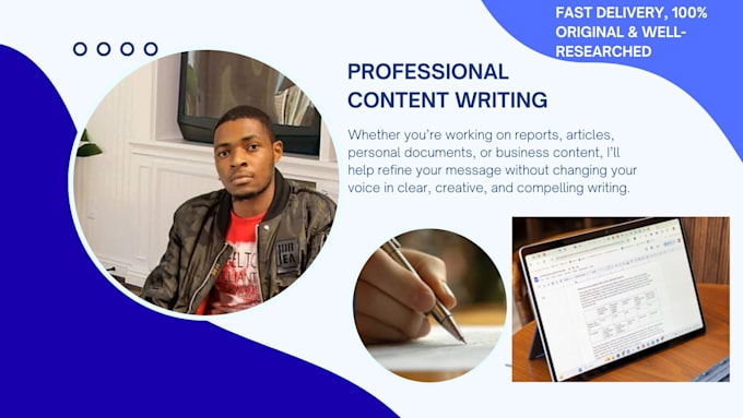 provide writing support through editing and structure review