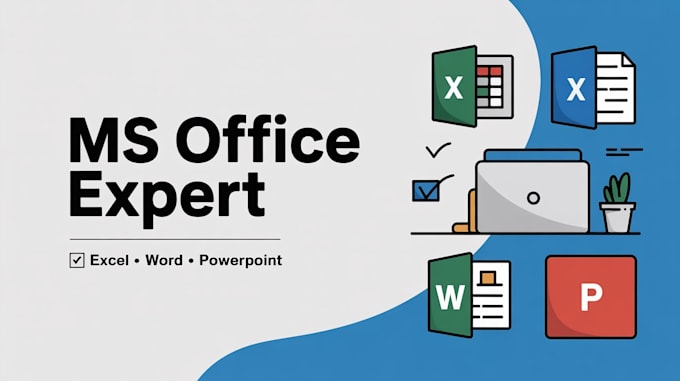 do professional ms office work in excel word and powerpoint