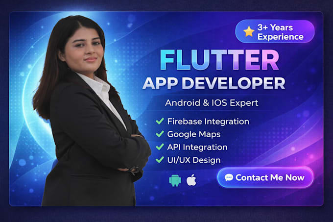 flutter app development with firebase for android and ios