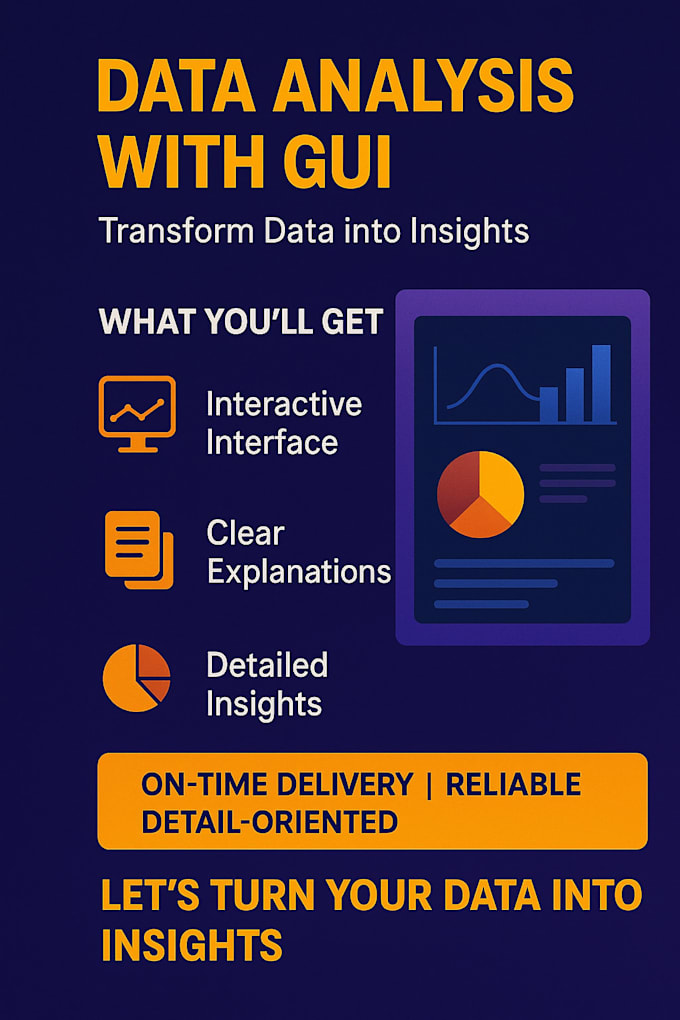 clean and create visualizations your data with a custom gui