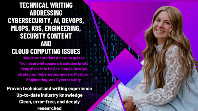write technical articles on cybersecurity, and technology topic