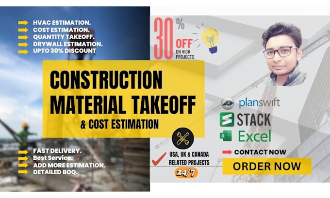 construction estimate, fast drywall quantity takeoff building planswift stack