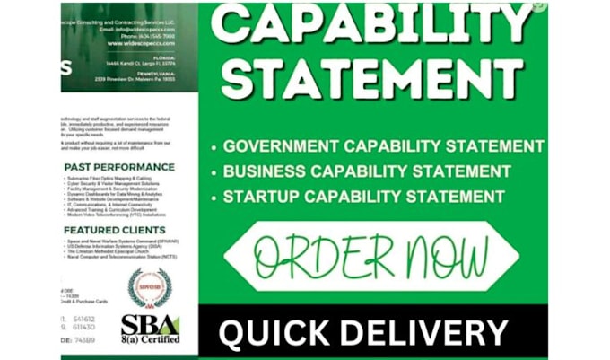 create impactful capability statements to elevate your business