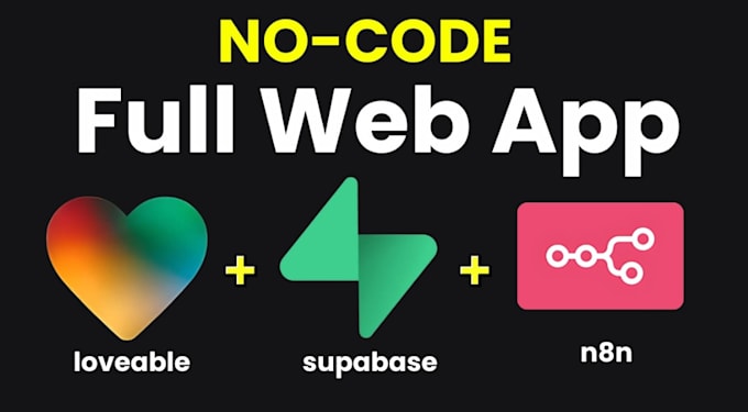 build lovable ai, supabase web app, saas app lovable dev and n8n automation