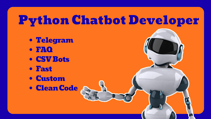 create a custom chatbot using python for telegram or websites