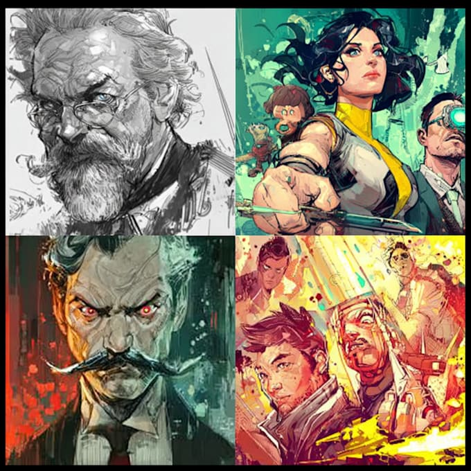 create comic book art