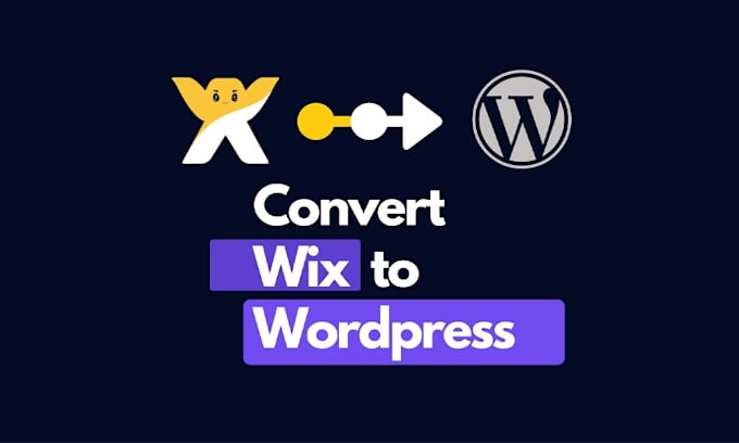 convert wix website into wordpress website for save money