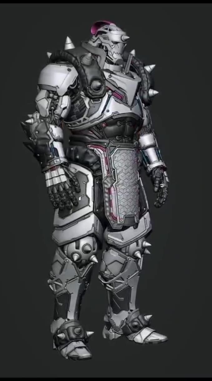 do robotic 3d figures,anime 3d ninga figurines and cyborgs,sci fi game character