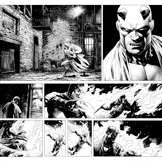 draw your comic art, comic book, illustrations, comic pages