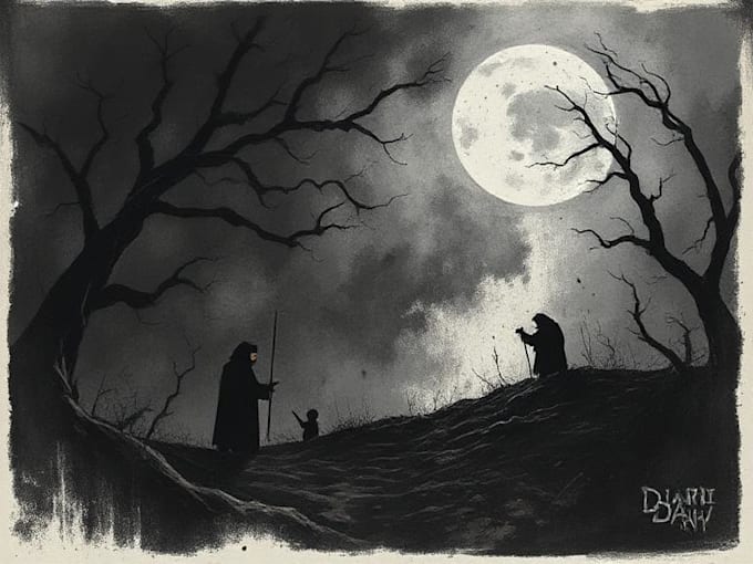 do dark art illustration