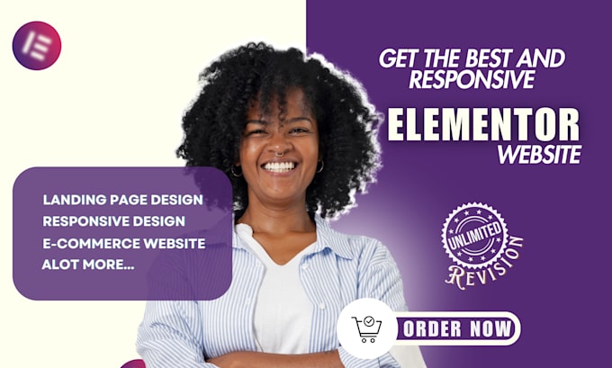 design wordpress elementor website redesign elementor website, landing page seo
