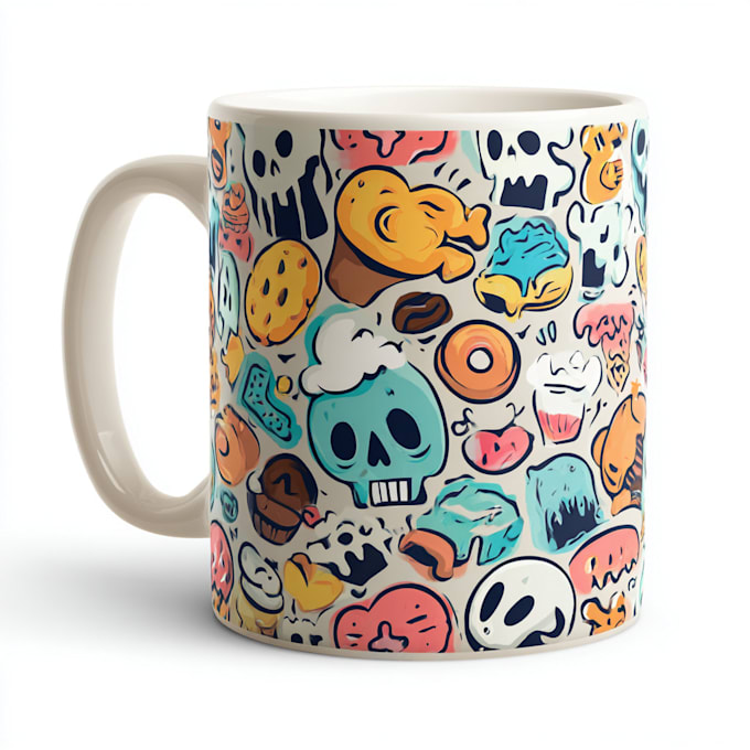 do an custom mug design or coffee mug design