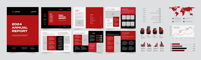 Material Design Reporting Design professional marketing materials and reports by Sarahkim326 | Fiverr