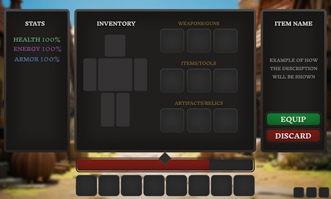 design clean game UI for your game